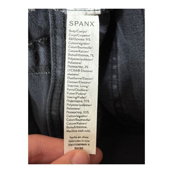 Spanx 20355R Ankle Straight Leg Denim Jeans faded black size X-Large XL - Picture 6 of 7
